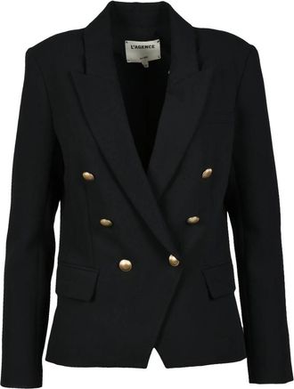 L'agence Elegante Blazer met Polyester Mix - Dames - Blazers - Zwart - 2XL - Polyester - Jassen