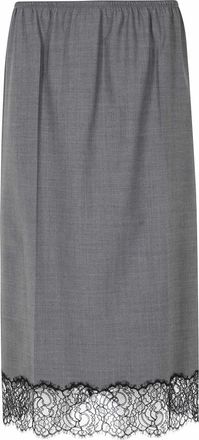 Semicouture Rokken, Dames, Grijs, M, Becka Rok