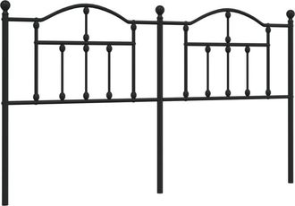 vidaXL Metal Headboard Black 160 cm Vidaxl