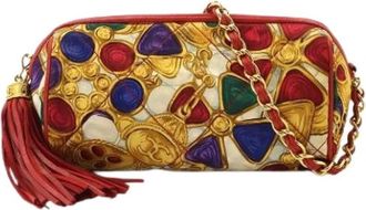 Chanel Pre-owned Vintage Shoulder Bag - Dames - Vintage Schoudertas - Veelkleurig - ONE Size - Leer - Vintage