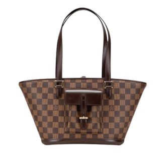 Louis Vuitton Pre-owned Tote Bags, female, Brown, Size: ONE SIZE Pre-owned Canvas Tote Bag