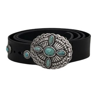 Orciani Belts, female, Black, Size: 85 CM Cintura Bull Soft