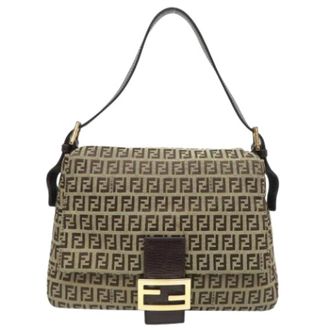 Fendi Pre-owned Shoulder Bags, female, Brown, Size: ONE SIZE Pre-owned Vintage Shoulder Bag