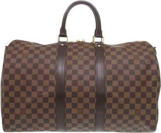 Louis Vuitton Pre-owned Weekend Bags, male, Brown, Size: ONE SIZE Pre-owned Keepall Bandouli&egrave;re 45 Boston Bag