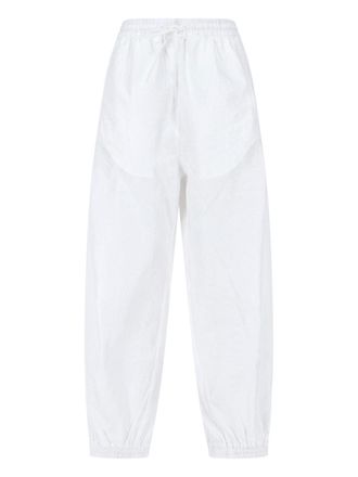 R&oacute;he Balloon Silhouette Wide-Leg Pants with Elastic Waistband