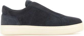 Hogan Navy Blue Suede Sneakers