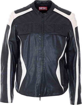 Diesel Black L-Adam Leather Jacket