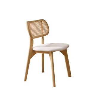 Wabi Home Silla de comedor de madera maciza de Sungkai