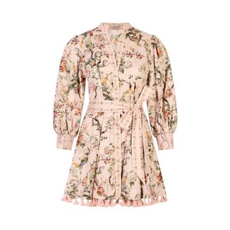 Alice & Olivia Lucy Mini Overhemdjurk - Dames - Korte kleedjes - Veelkleurig - 2XS - Katoen - Kleedjes