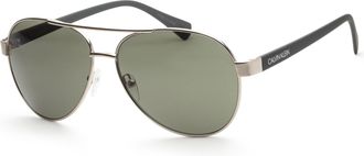 Calvin Klein Unisex 60mm Silver Sunglasses