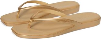 Crocs Miami Flip-Flops Womens Sandals Metallic Gold : 10 M, Synthetic