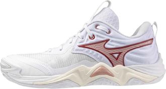 Mizuno Wave Momentum Elite - Dames - Fitnessschoenen - Wit - 38 EU - Leer - Fitness