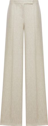 Max Mara WIDE LINEN DRILL TROUSERS - Max Mara - Woman