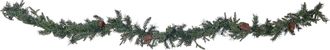 Beliani Beliani - Guirnalda Led Artificial De Navidad 270 Cm Decoraci&oacute;n De Pared Verde Kamerun