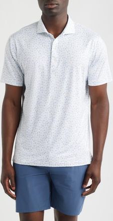 Johnnie-O Penguin Party Featherweight Performance Polo in Dusty Blue at Nordstrom, Size Xx-Large