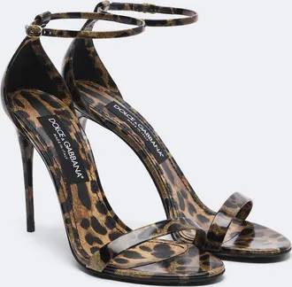 Dolce & Gabbana x Kim leopard-print leather sandals