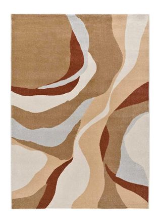 Atticgo Alfombra abstracta beige/caldera 160x230 cm