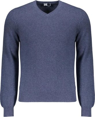Fedeli Jersey de cuello pico - Knitwear - Hombre - Azul - S
