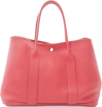 Hermès Borsa a mano Garden Party in pelle Negonda 2015 - Rosa
