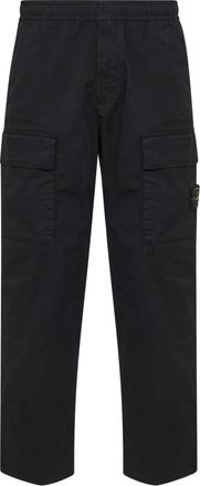 Stone Island Cargo Broek - Heren - Straight fit broeken - Zwart - W33 - Katoen - Broeken