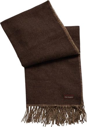 Trussardi Chal de flecos - Accessories - Mujer - Marr&oacute;n - ONE SIZE