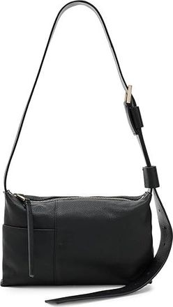AllSaints Alba Zip Crossbody Cross Body Womens Handbags Black, Leather