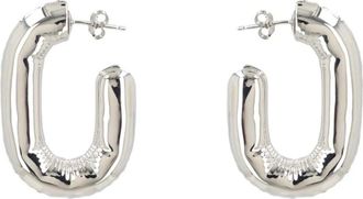 Paco Rabanne Orecchini XL Link Hoop - - Accessories - Donna - Grigio - ONE SIZE