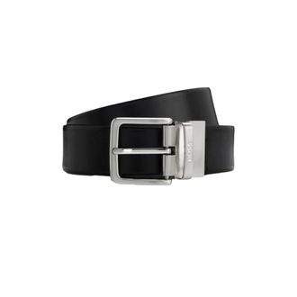 HUGO BOSS Accessoires, Heren, Zwart, ONE Size, Leer, Oronnie Belt