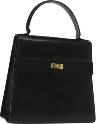 Ferragamo Tweedehands leren handtassen - Dames - Vintage Handtas - Zwart - ONE Size - Leer - Vintage