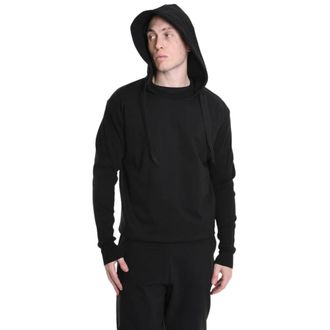 La Haine Inside Us Hoodies & sweatvesten, Heren, Zwart, L, Elegante hoodie met geribbelde mouwen