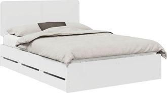 vidaXL Estructura De Cama Con Caj&oacute;n 140 X 190 Cm Madera Ingenieril Vidaxl