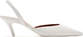 Amina Muaddi Sofia Sling Leather Pumps