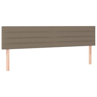 vidaXL Cabecero Con Led De Tela Gris Taupe 180x5x78/88 Cm Vidaxl