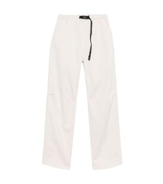 White Sand Off White Flat Front Pants
