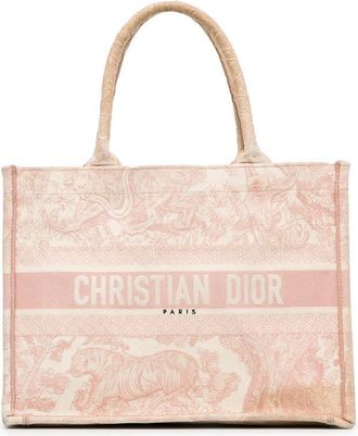 Dior Pre-owned Dior Medium Canvas Embroidered iviera Toile De Jouy Book Tote Ladies B6ZYY0N8T9U4JKGI