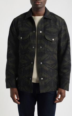 Pendleton Wool Field Jacket in Mirror Lake Olive at Nordstrom, Size Xx-Large