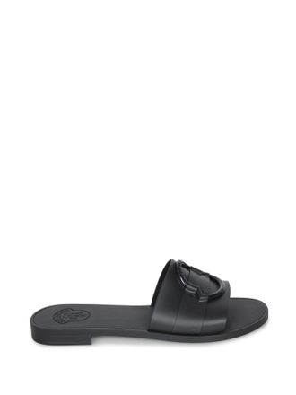 サンダル・ミュール MONCLER Women Sandals 4M000 40M5080 51J PINK Moncler Pink nylon mule Mon Pocket | TheDoubleF
