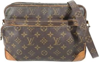 Louis Vuitton Pre-owned Cross Body Bags, female, Brown, Size: ONE SIZE Pre-owned Canvas Cross Body Bag