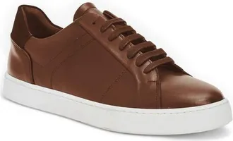 Bruno Magli Martino Low Top Sneaker in Cognac Leather at Nordstrom, Size 8.5