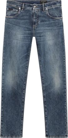 Dolce & Gabbana Slim Stretch Denim Jeans - Heren - Slim Fit Jeans - Blauw - XL - Denim - Jeans