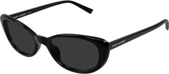 Saint Laurent SL 822 Zonnebril - Dames - Zonnebrillen - Zwart - 52 MM - Accessoires