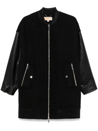 Michael Kors Jas met gemixte media - Zwart