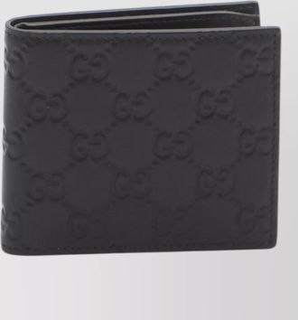 Gucci gg emblem leather bifold wallet