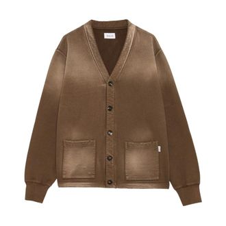 Amish Cardigan Sweater Destroyed - Heren - Truien - Bruin - Maat: L Katoen