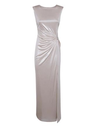 Lauren Ralph Lauren ruched embellished dress - Toni neutri