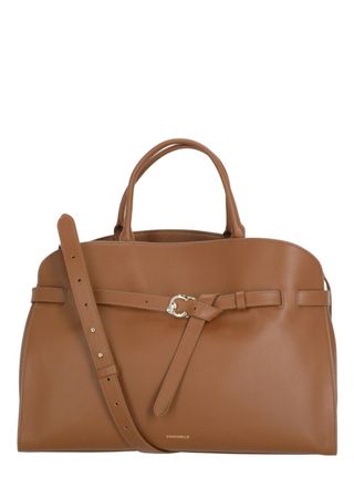 Coccinelle Large Leather Shoulder Bag With Structured Silhouette