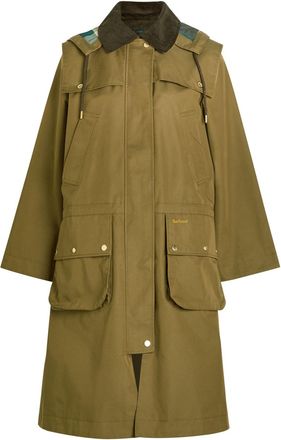 Barbour Bilsdale Detachable-hood Cotton-blend Coat - Green - 16 (UK16 / XL)