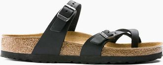 Birkenstock Womens Birkenstock Mayari Oiled Nubuck Womens Sandals - Black - Size: 4.5