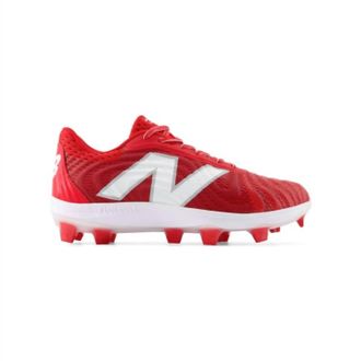 New Balance Mens Fuelcell 4040V7 Molded Cleats Running Shoes In Red
