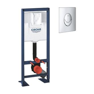 GROHE Estructura Soporte Inodoro Rapid Sl 1,13 M X 0,42 M Con Mando Cromado - Grohe